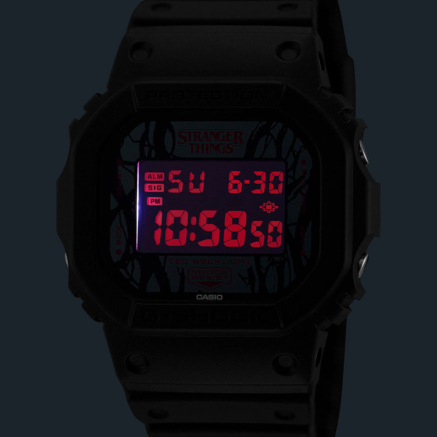 時計 G-SHOCK Stranger Things DW-5600STT-1JR G-Shock Digital 5600 Series STRANGER THINGS Collaboration Quartz