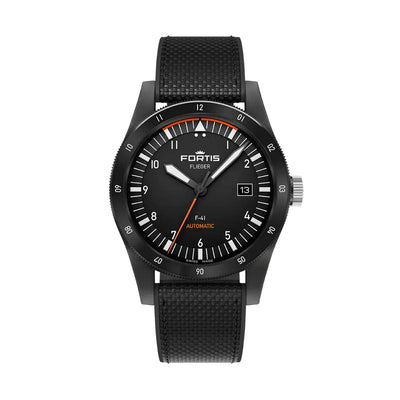 Fortis Flieger F-41 WERK 7 Mission Black Limited Edition Automatic – F4220030