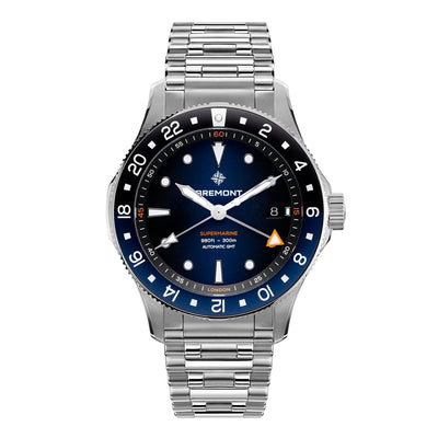 Bremont Supermarine 300m GMT 'Glacier' Blue Automatic – SM40-GMT-SS-BLBK-B