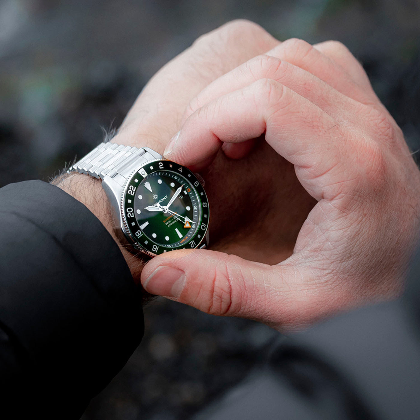 Bremont Supermarine 300m GMT 'Tundra' Green Automatic – SM40-GMT-SS-GNBK-B