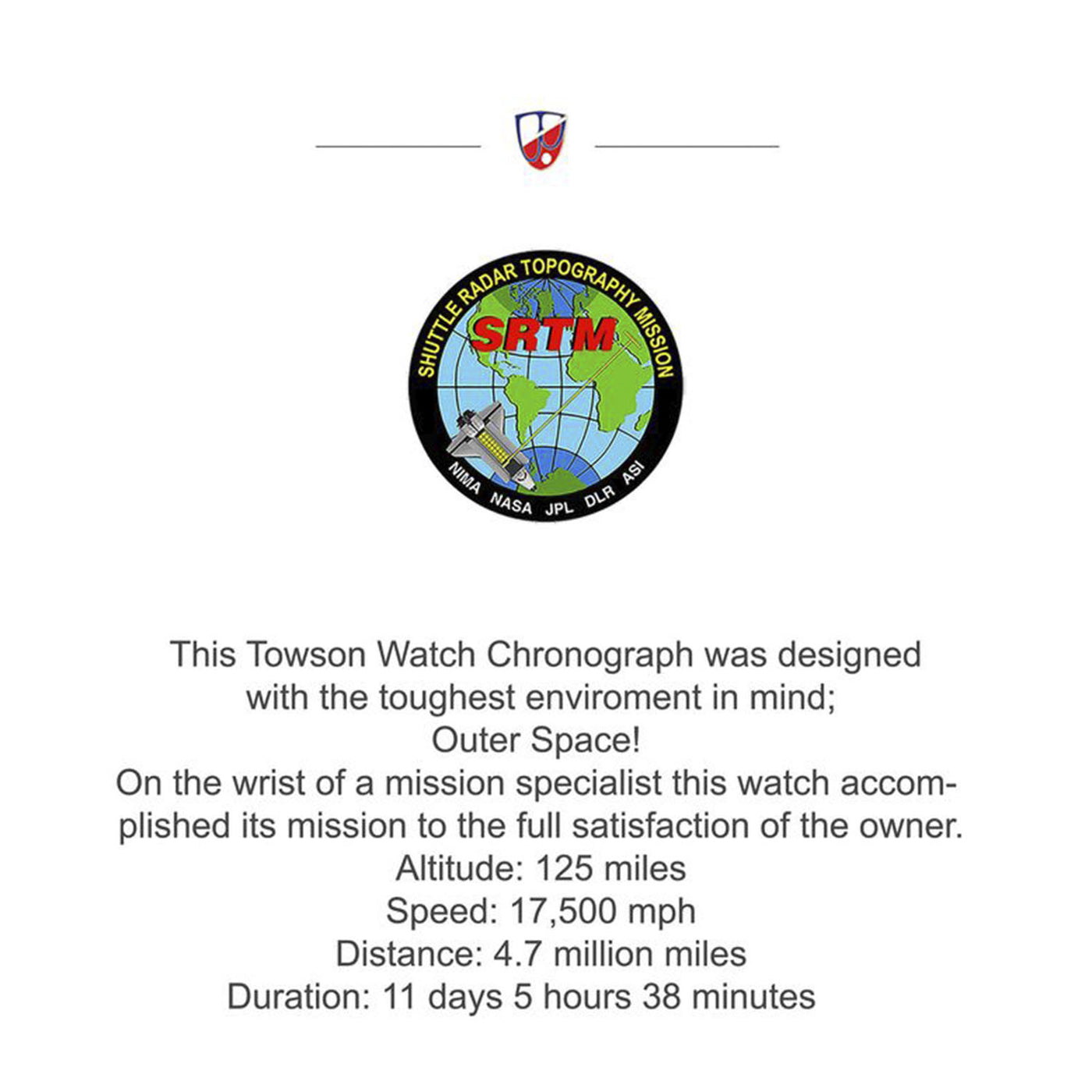 Towson Watch Company Mission Moon Series Two Automatic – Mission Moon MM250-B2