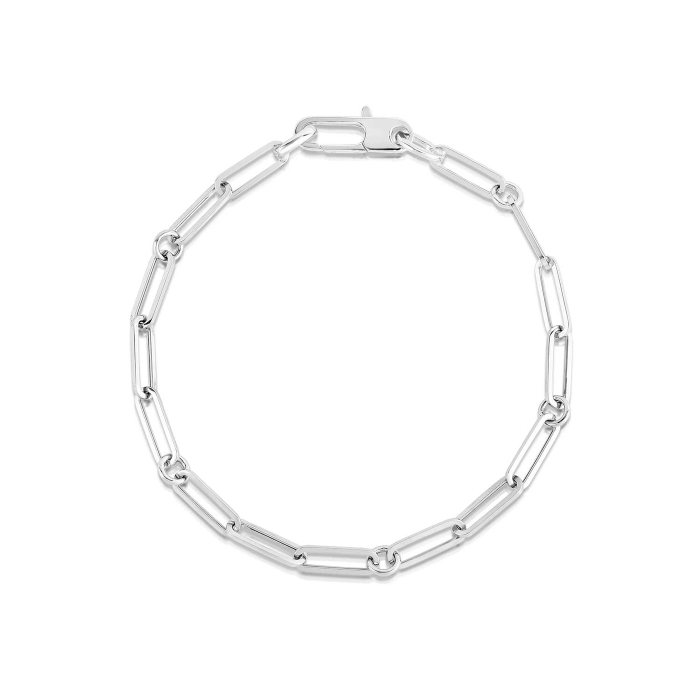 Roberto Coin 18k White Gold Paperclip Bracelet Bracelet – 5310167AWLB0