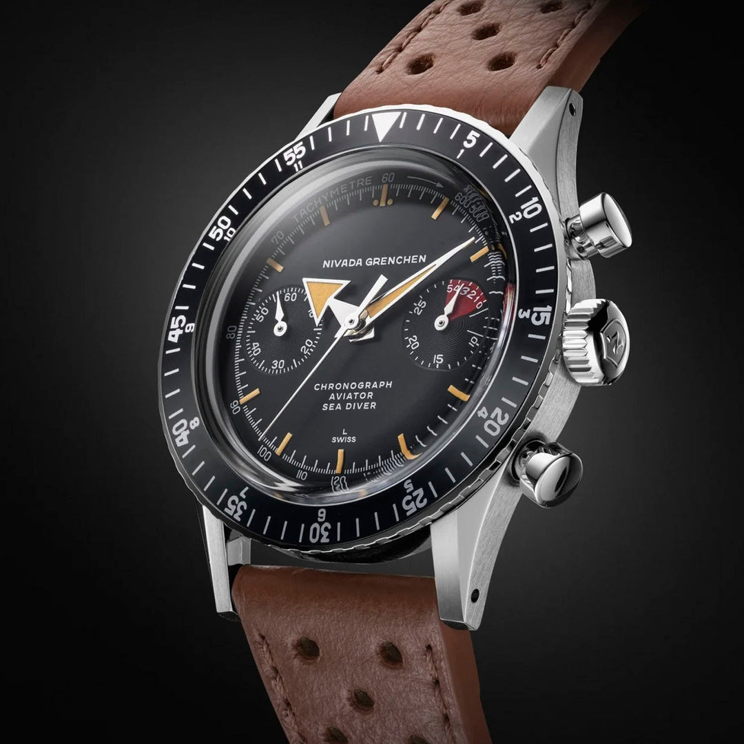 Nivada Grenchen Chronograph Valjoux 23 Broad Arrow Limited Edition