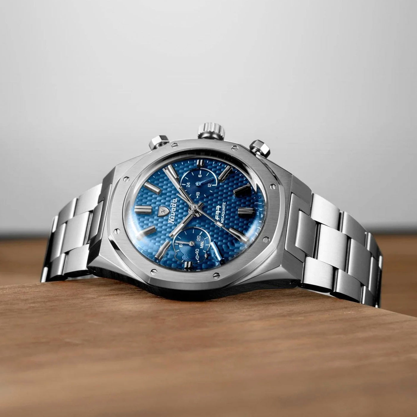 Nai① Nivada Grenchen F77 Chrono Blue Mecaquartz – 68000Q77 – Little
