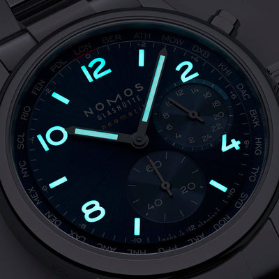 Nomos Glashütte Club Sport Neomatik Worldtimer Blue Automatic – 790