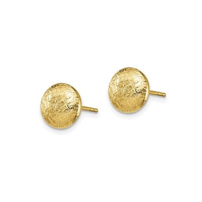 Quality Gold 14k Yellow Gold Button Earrings – TF1529