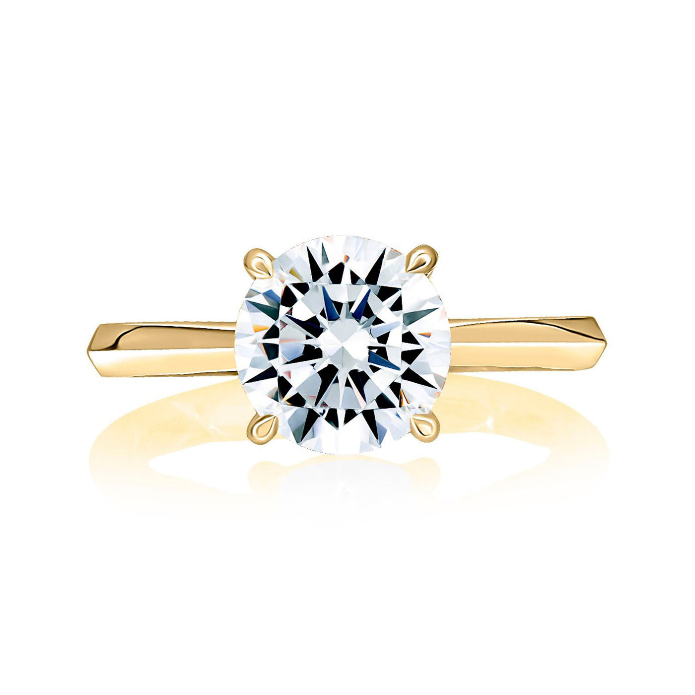 A.Jaffe 14k Yellow Gold Diamond Semi-Mount Engagement Ring – ME2211Q/207