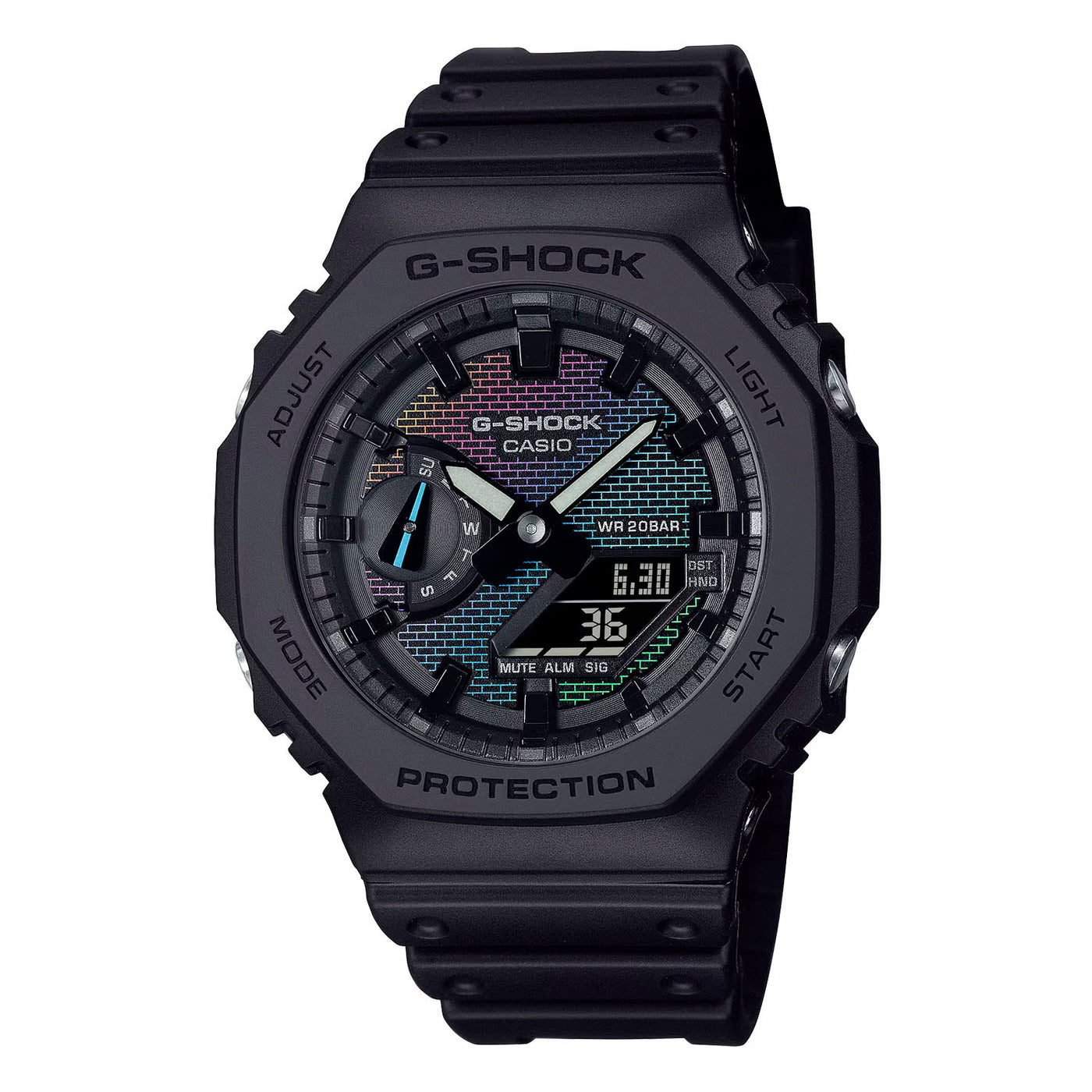 G-Shock Analog-Digital Brick Rainbow Casioak Quartz – GA2100RW-1A