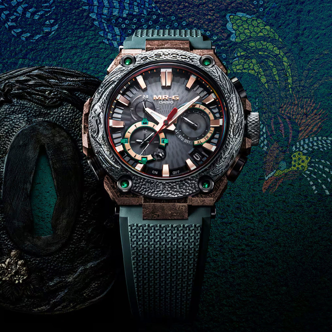 ② CASIO MRG-200T MR-G G-SHOCK クォーツ チタン G-Shock MR-G B2000 Series Limited Edition Tough Solar