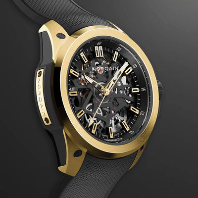NORQAIN Wild One Skeleton Yellow Gold Limited Edition Automatic – N3001.07G06.B01.R01
