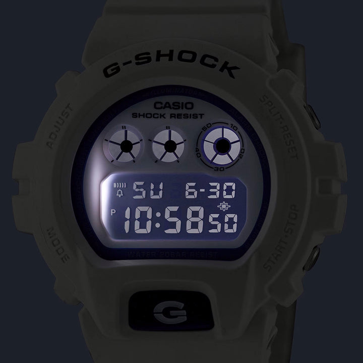 箱付 CASIO G-SHOCK DW-6900MF 三つ目 デジタル腕時計 G-SHOCK HIDDEN GLOW 夏の海 夜光虫 ブルー 蓄光フェイス DW-6900HDS