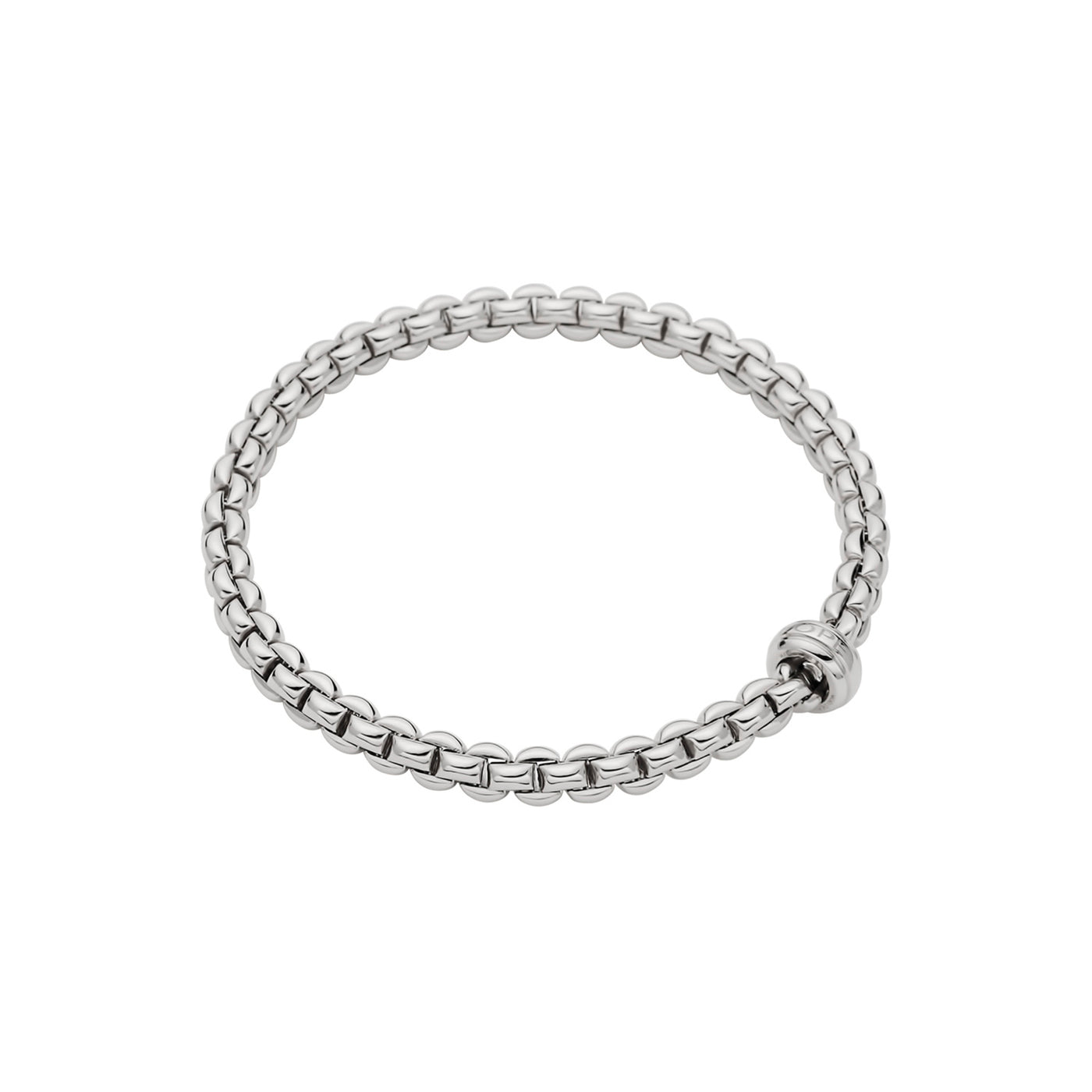 Fope 18k White Gold Eka Flex'It Stretch Bracelet with Rondel – 72110BX_XX_B_XBX_00L