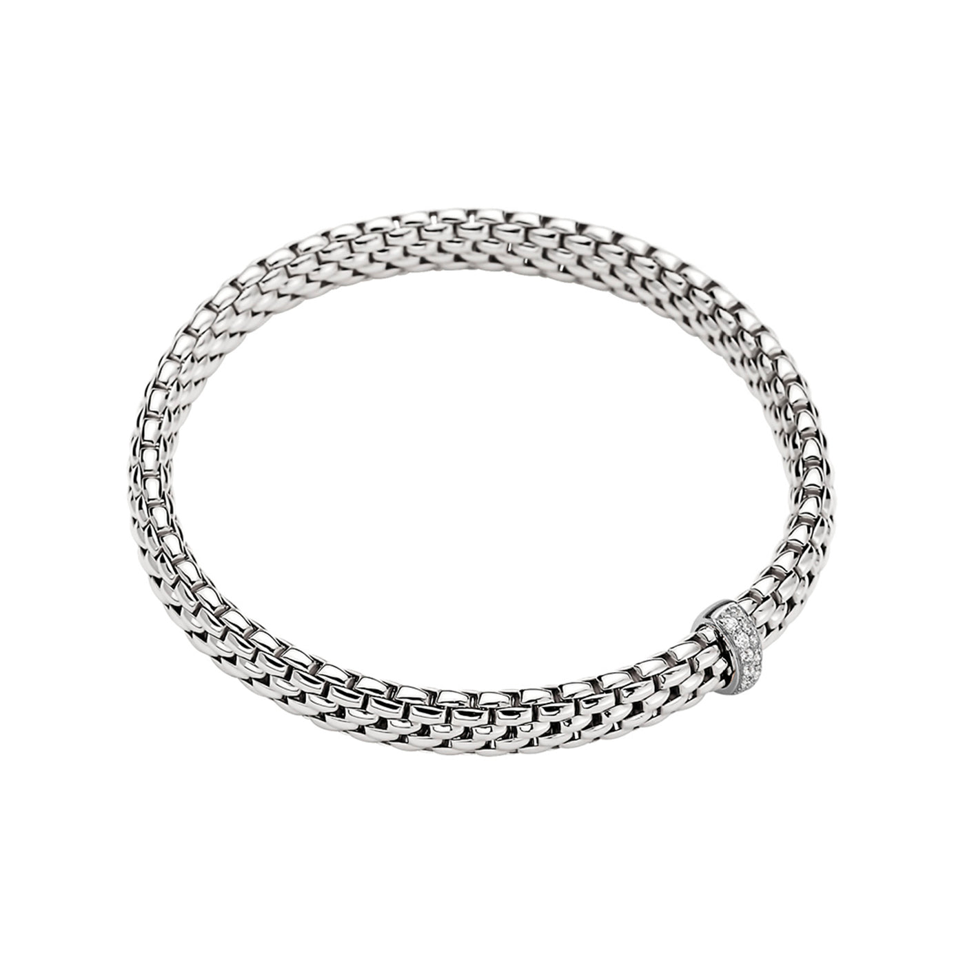 Fope 18k White Gold Flex'It Bracelet – 56002BX_BB_B_XBX_00M