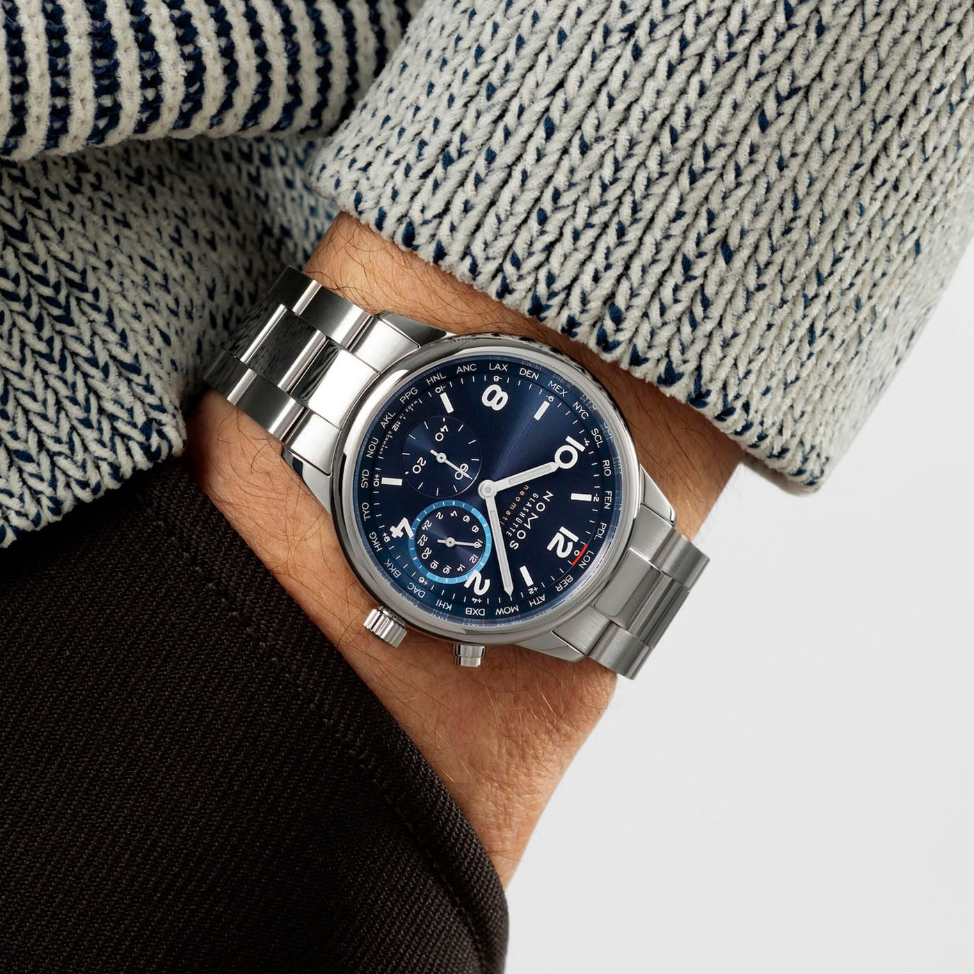Nomos Glashütte Club Sport Neomatik Worldtimer Blue Automatic – 790
