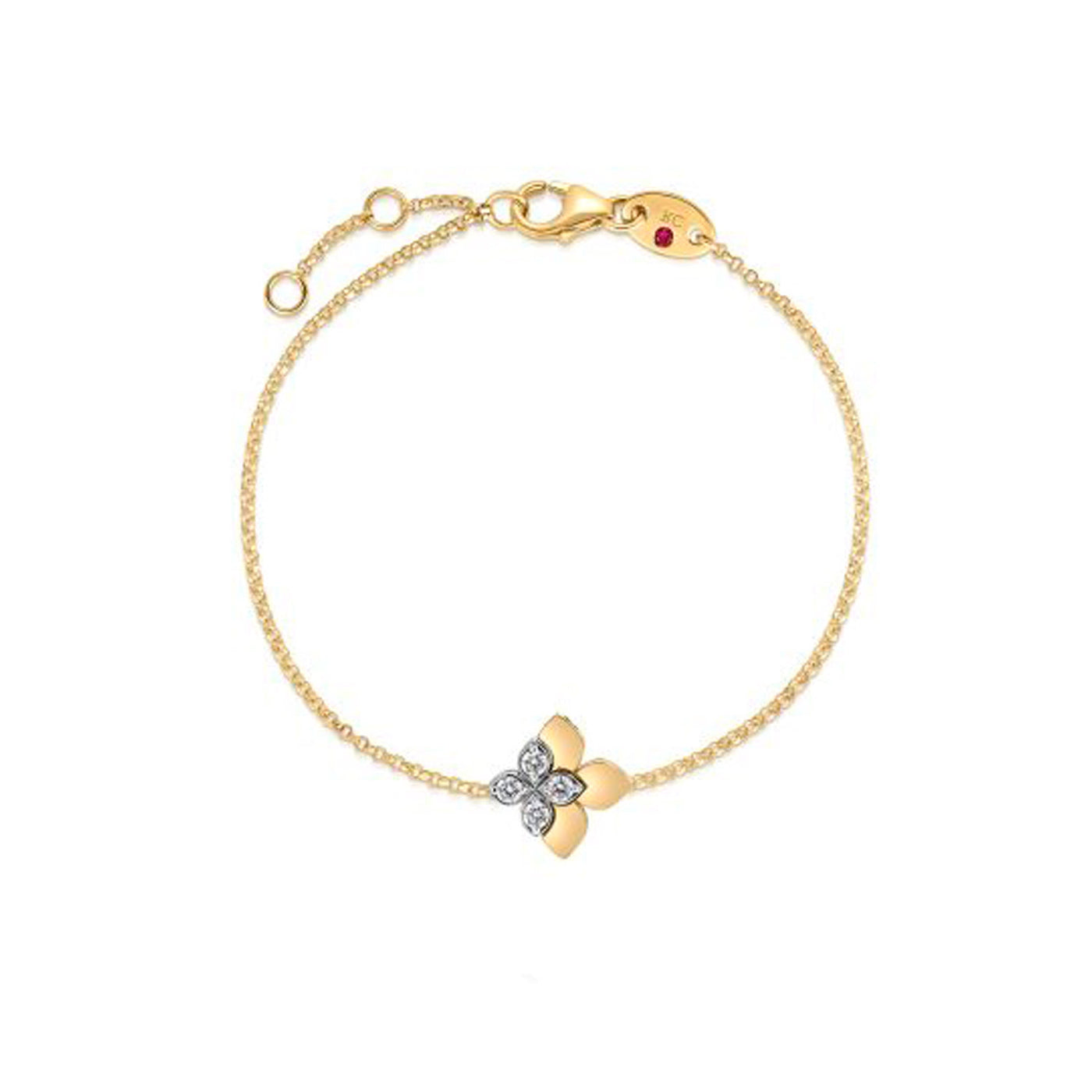 Roberto Coin 18k Yellow Gold Classic Diamond Bracelet Bracelet – 8883696AJLBX