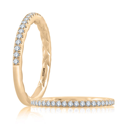 A.Jaffe 14k Yellow Gold Straight Diamond Wedding Band – MR2029Q/18