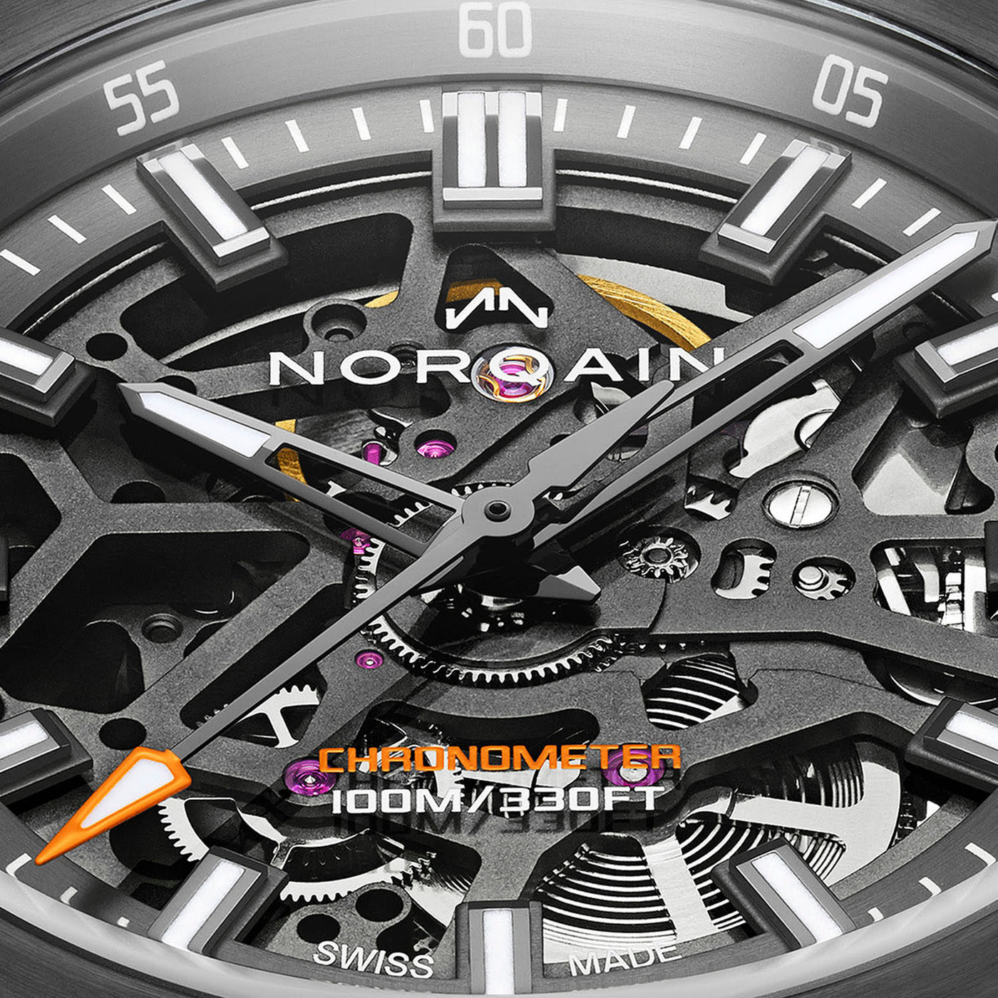 NORQAIN Independence Skeleton 40mm Limited Edition Automatic – N3008.07B01.G01.R01