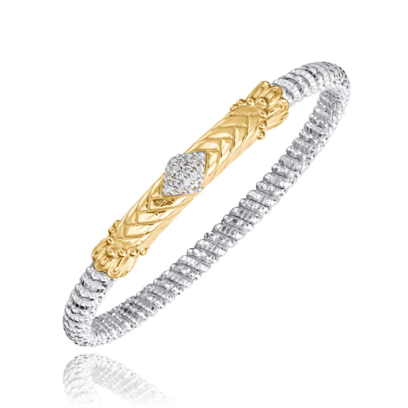 Vahan Sterling Silver and 14k Yellow Gold Bracelet – 23898D04