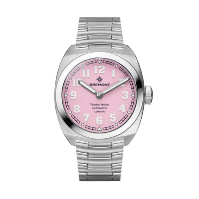 Bremont Terra Nova 38 'Pink' Automatic – TN38-ND-SS-PK-B