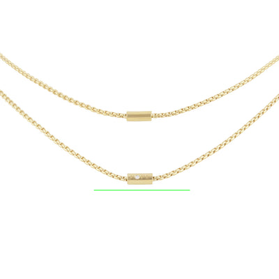 Fope 18k Yellow Gold Aria 0.02TWT Diamonds Necklace – 89203CX_BB_G_GGG_090