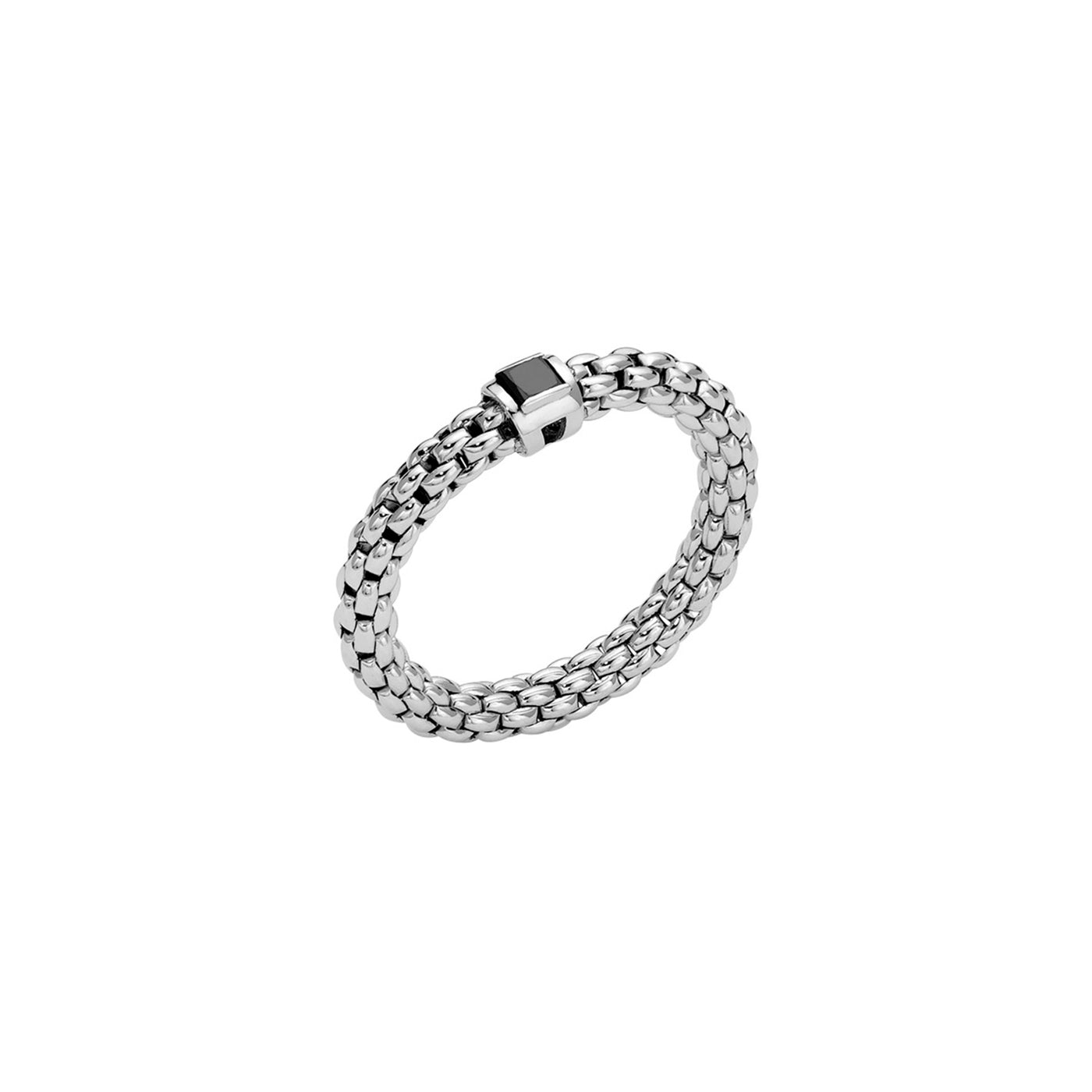 Fope 18k White Gold with Diamond Souls Flex'It Fashion Ring – 09E08AX_BN_B_XBX_00M