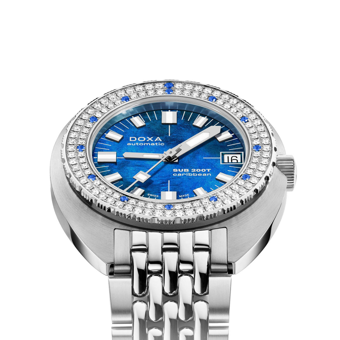 DOXA SUB 200T Diamonds Caribbean Automatic – 804.10D.201.10