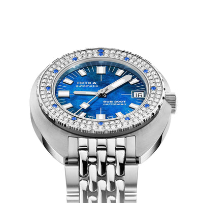 DOXA SUB 200T Diamonds Caribbean Automatic – 804.10D.201.10