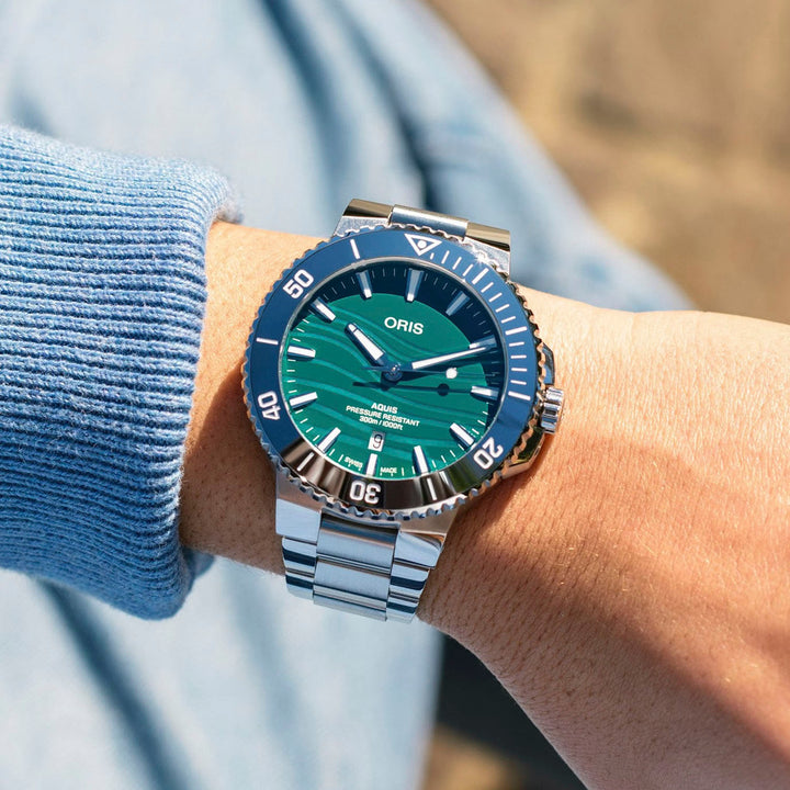 アクアマリン　49g Oris Aquis Date Yangtze Jiangtun Limited Edition Automatic – 01