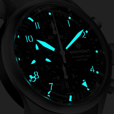 Bremont Altitude Chronograph GMT Automatic – ALT42-CHR-G-SS-BK-B