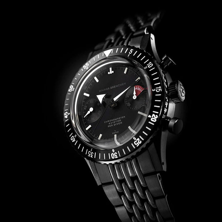 Nivada Grenchen Chronomaster Full Black Limited Edition Automatic