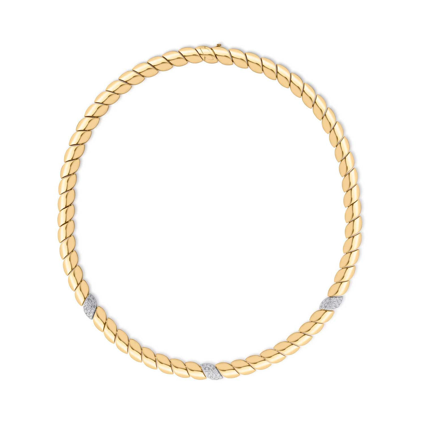 Roberto Coin 18k Yellow Gold Diamond Classic Necklace – 8883793AJCHX