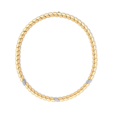 Roberto Coin 18k Yellow Gold Diamond Classic Necklace – 8883793AJCHX