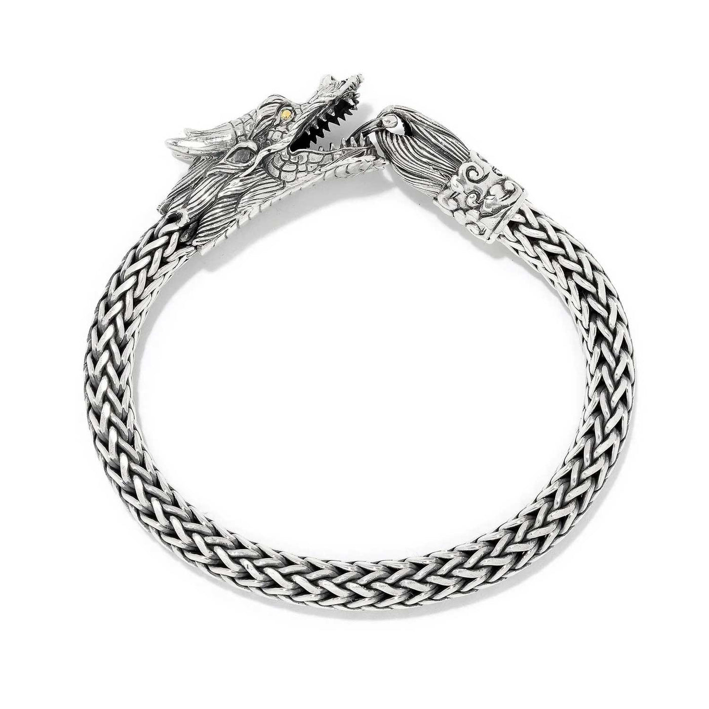 Samuel B Sterling Silver Azhdaha Tulang Naga Bracelet – 53549B.SLGO