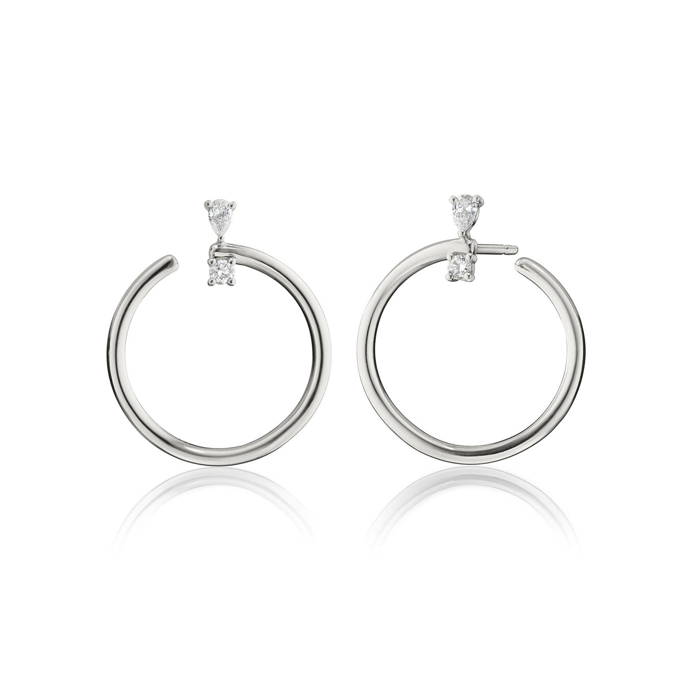 Monica Rich Kosann Sterling Silver Circle Stud Earrings – 45061