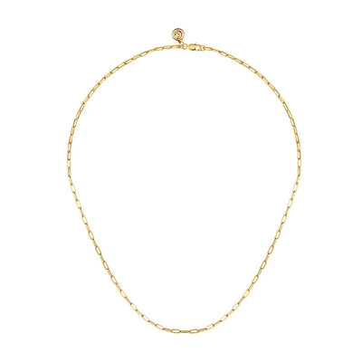 Gabriel & Co. 14k Yellow Gold Paperclip Necklace – NK6768H-17Y4JJJ