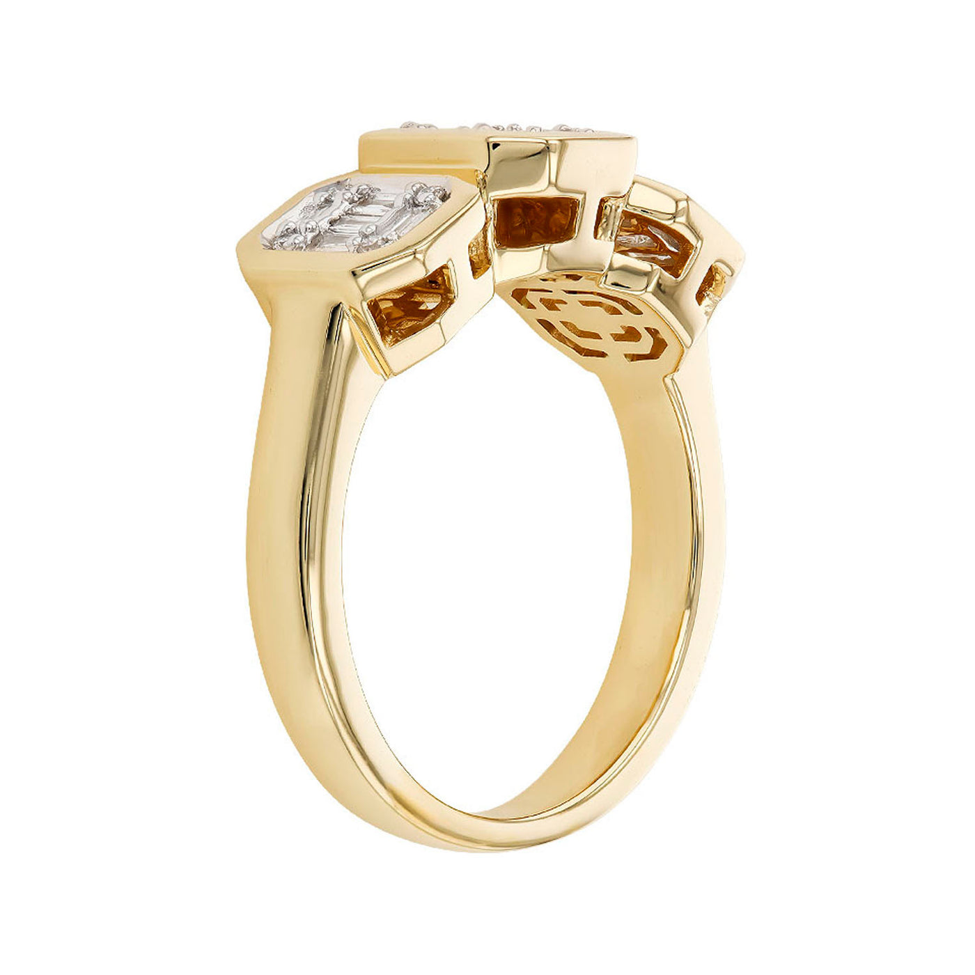 Allison Kaufman 14k Yellow Gold Diamond Fashion Ring – D5967