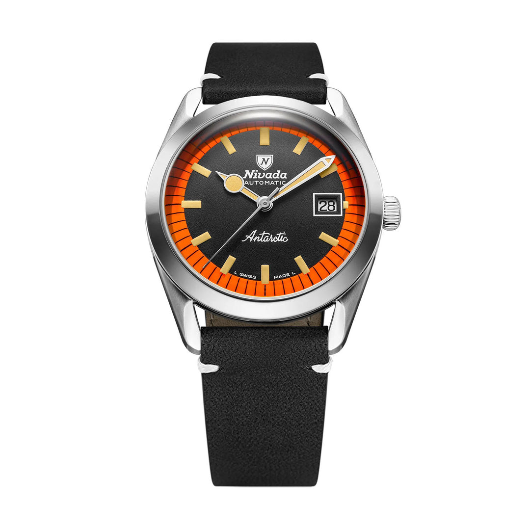 ラスタ　1104545 Nivada Grenchen Super Antarctic Black and Orange Automatic