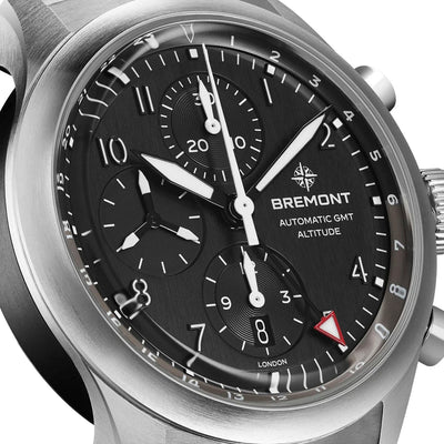 Bremont Altitude Chronograph GMT Automatic – ALT42-CHR-G-SS-BK-B