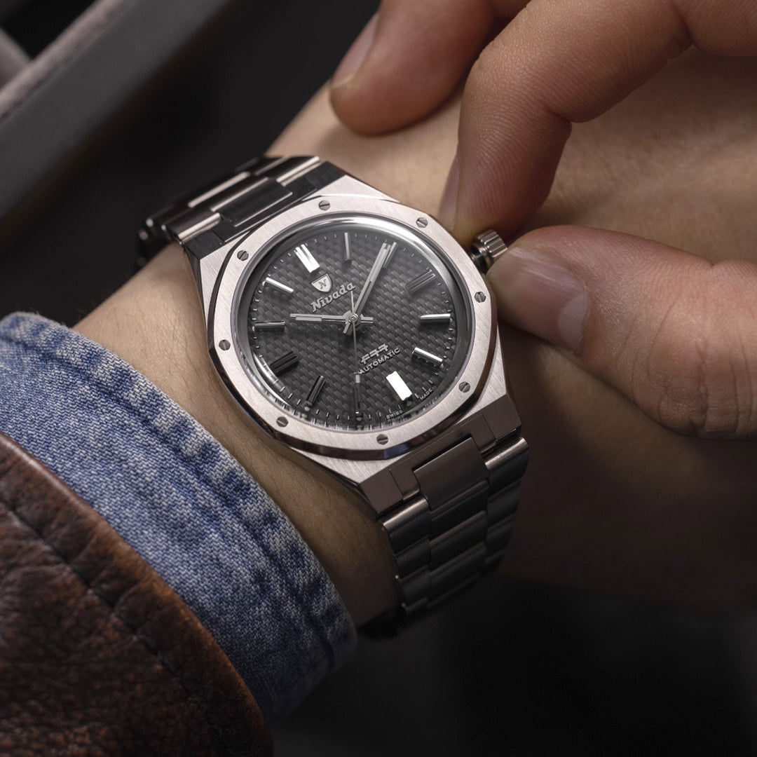 Nivada Grenchen F77 Anthracite Automatic – 68006A77 – Little