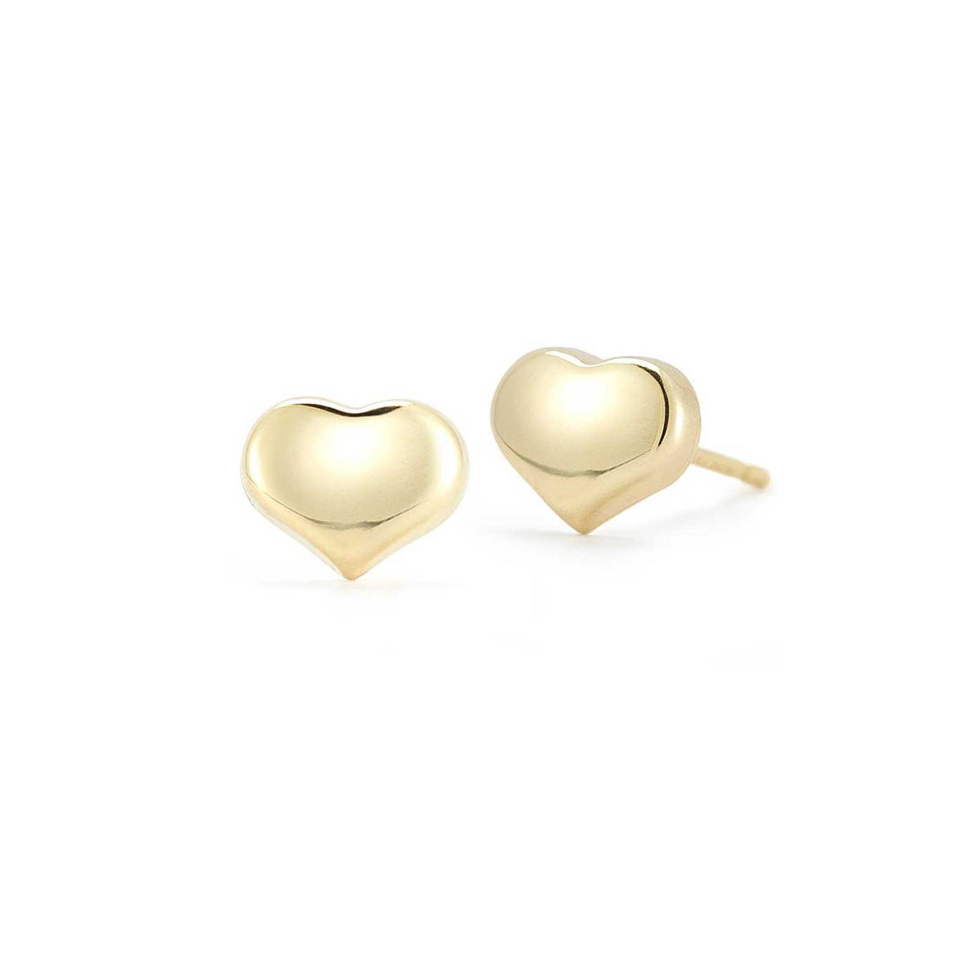 Roberto Coin 18k Yellow Gold Heart Stud Earrings – 023238AYER00