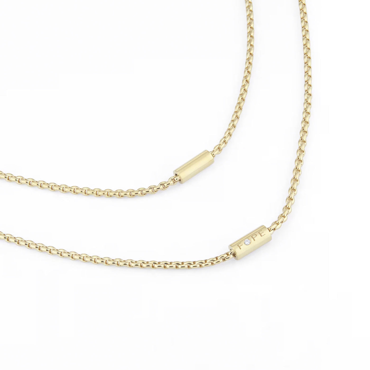 Fope 18k Yellow Gold Aria 0.02TWT Diamonds Necklace – 89203CX_BB_G_GGG_090