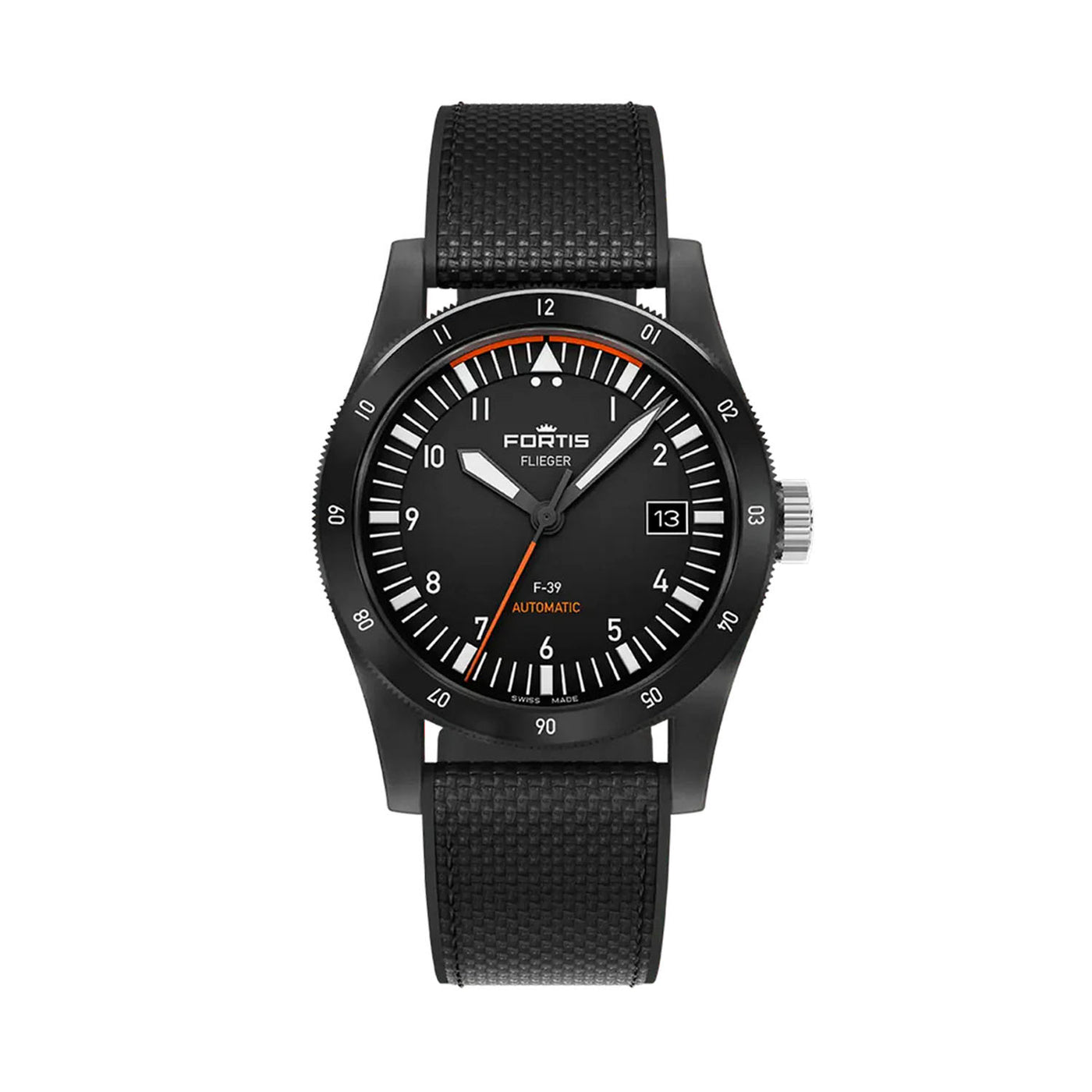 Fortis Flieger F-39 WERK 7 Mission Black Limited Edition Automatic – F4220028