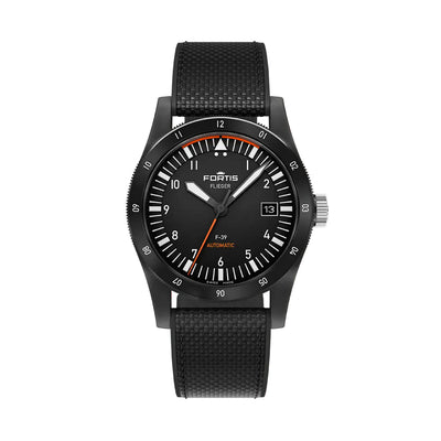 Fortis Flieger F-39 WERK 7 Mission Black Limited Edition Automatic – F4220028