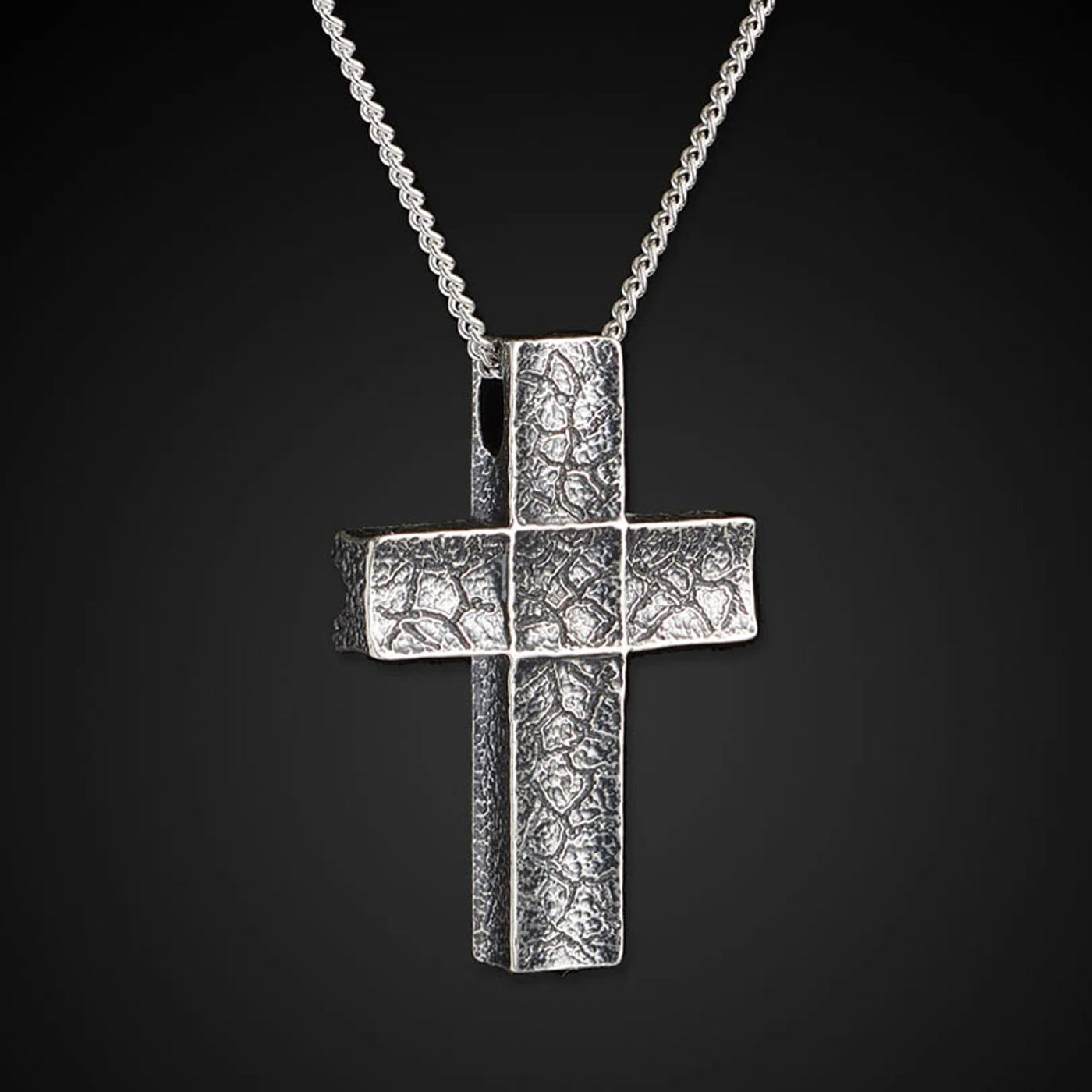 William Henry Unum Cross Necklace In Sterling Silver - P31-22