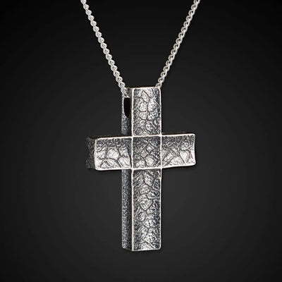 William Henry Unum Cross Necklace In Sterling Silver - P31-22