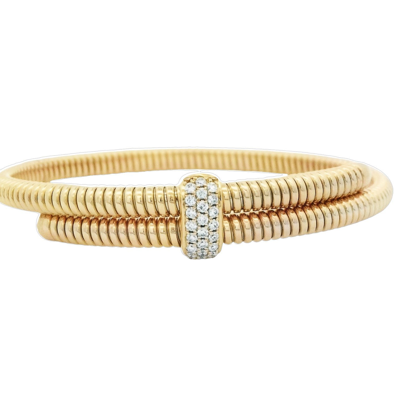 Afarin Co 18k Yellow Gold Flexible Diamond Bracelet – HBB978