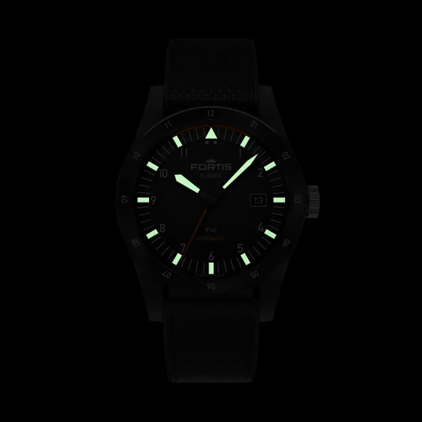 Fortis Flieger F-41 WERK 7 Mission Black Limited Edition Automatic – F4220030