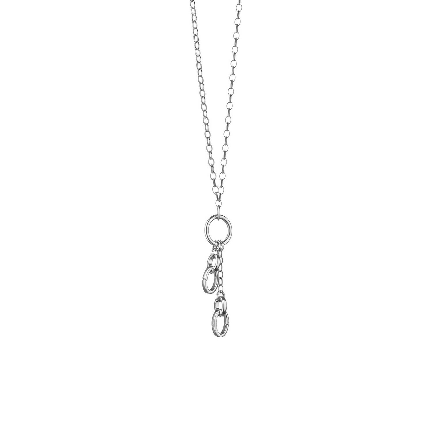 Sterling Silver "Design Your Own" Short Charm Chain Necklace, 2 Charm Stations By Monica Rich Kosann – Ch-41527