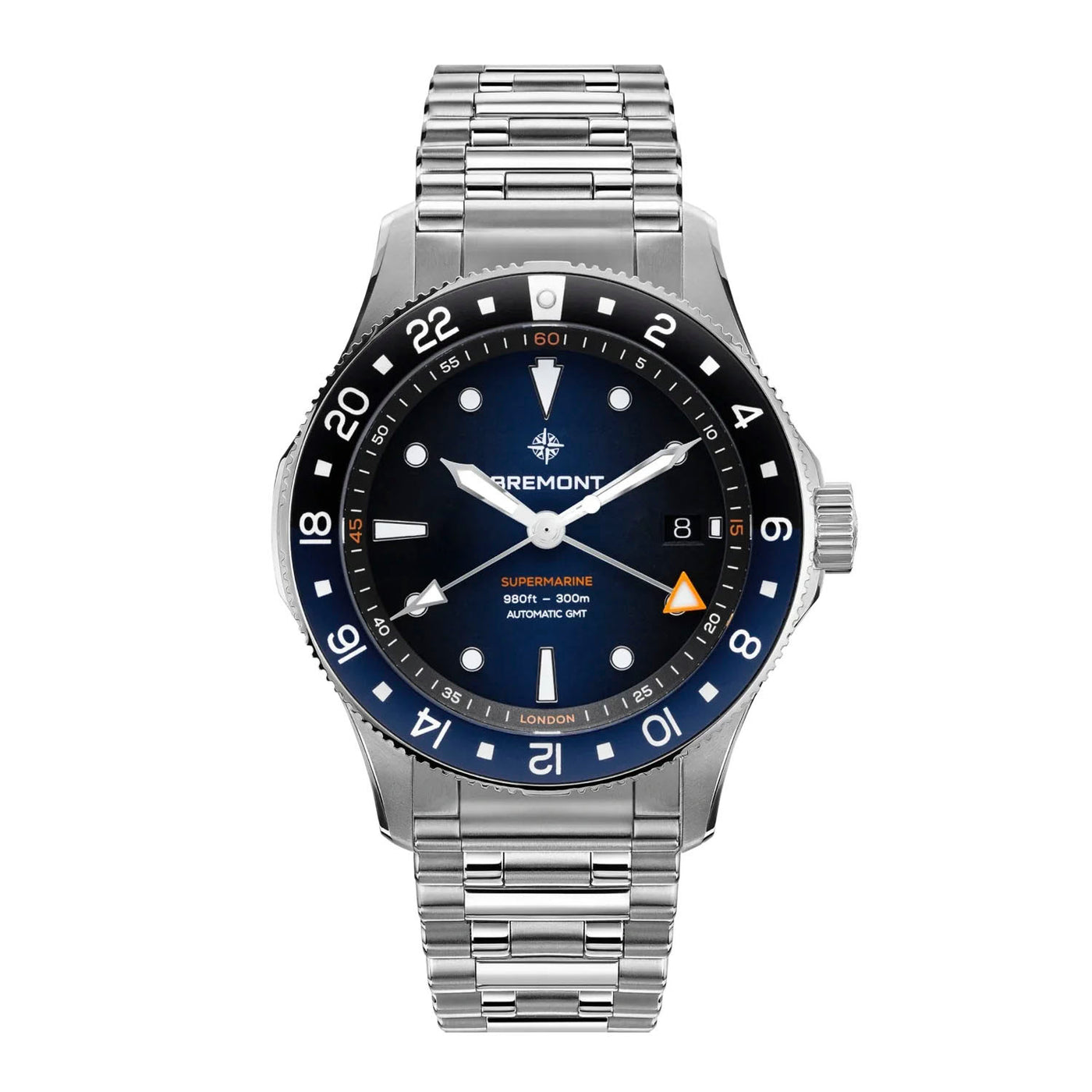 Bremont Supermarine 300M GMT 'Glacier' Blue Automatic – SM40-GMT-BLBK-B