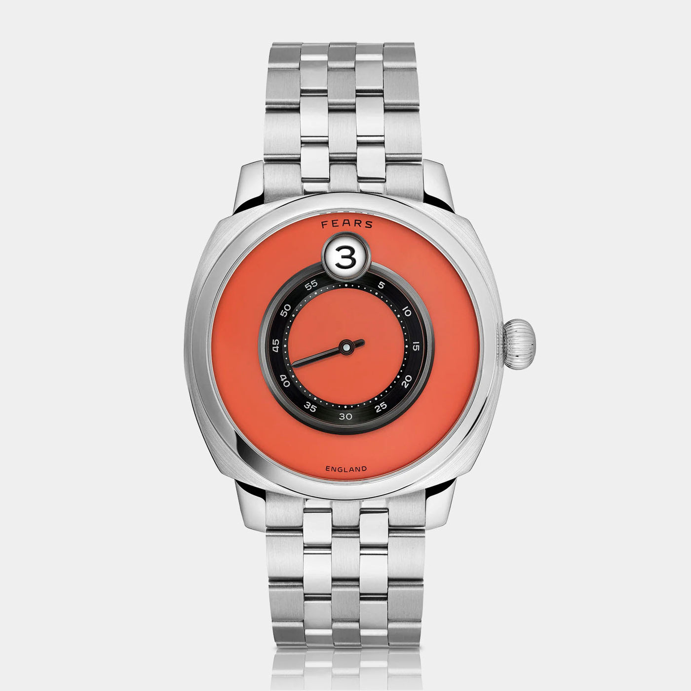 Fears Brunswick 40.5 Jump Hour Coral Lacquer Automatic – BS240.500A-Coral-B